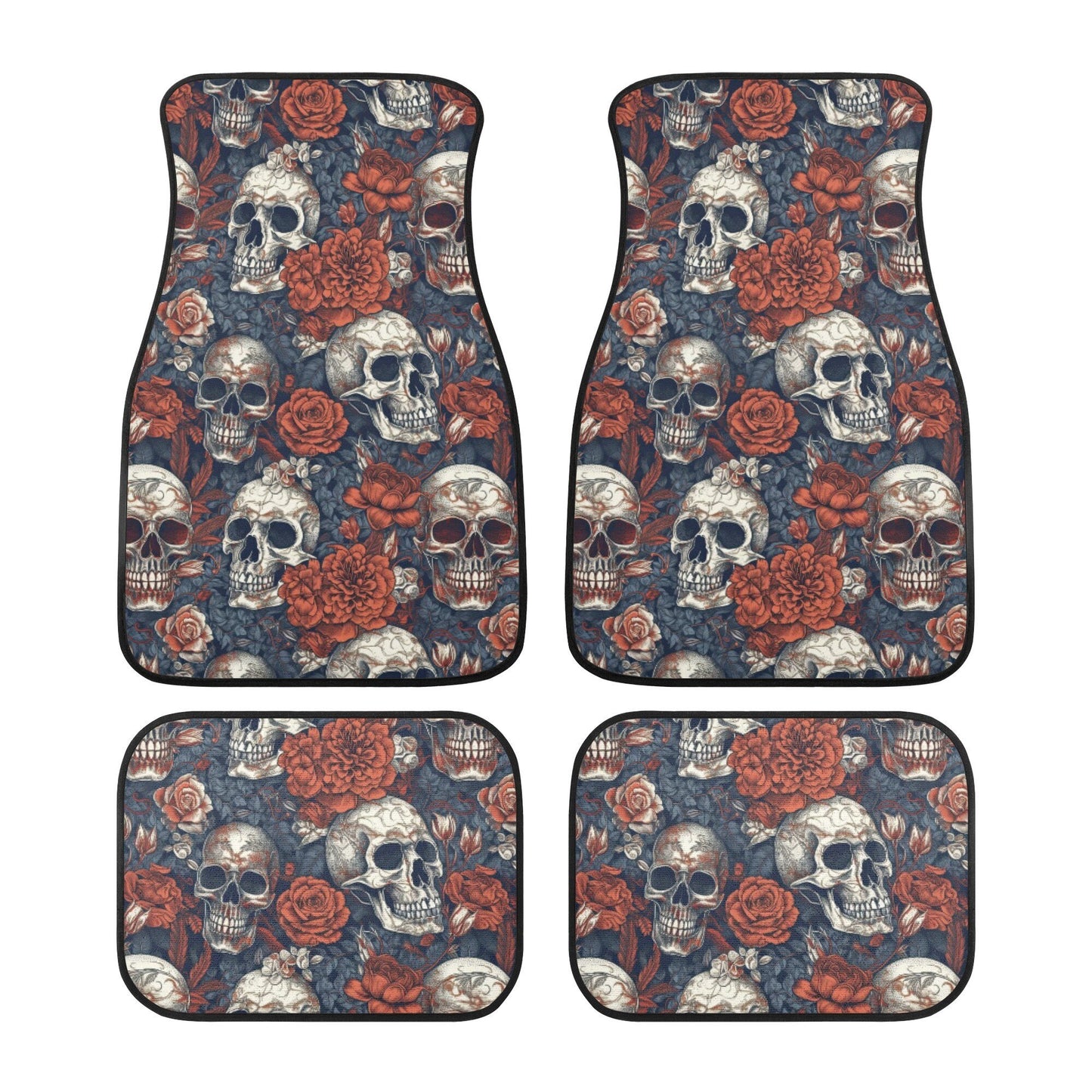 Hooded skull steering wheel, reaper skull car tool, motorcycle skull car floor mat, death with scythes truck seat cover, skull mats for car