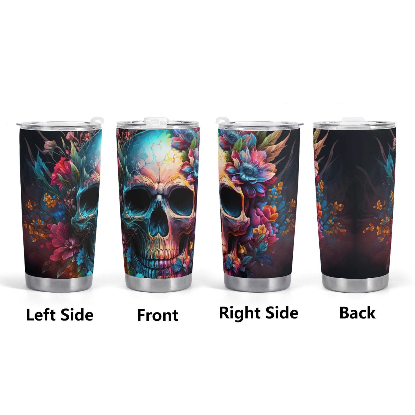Skull jumbo Mug, skull with scythes tumbler cup mug, motorcycle skull beer mug, gothic skull coffee mug, gothic skull travel mug, death skul