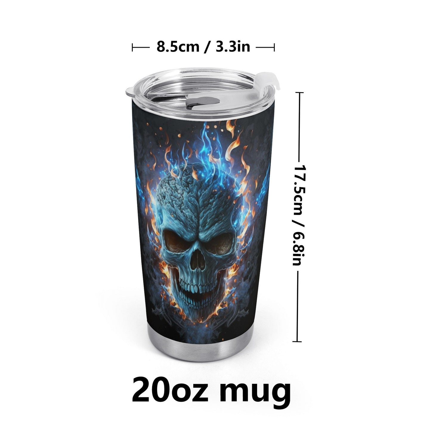 Horror beer mug, reaper skull jumbo Mug, evil tumbler, skull freezer Mug, horror jumbo Mug, hooded skull freezer Mug, skull cup, halloween c