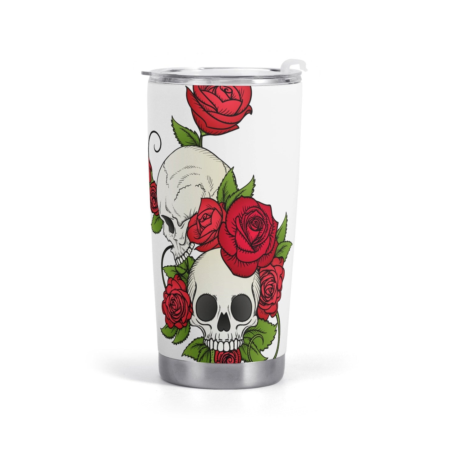 Flower skull beer mug, skull in fire travel mug, flame skull mug, death with scythes beer mug, flower skull coffee mug, grim reaper tumbler