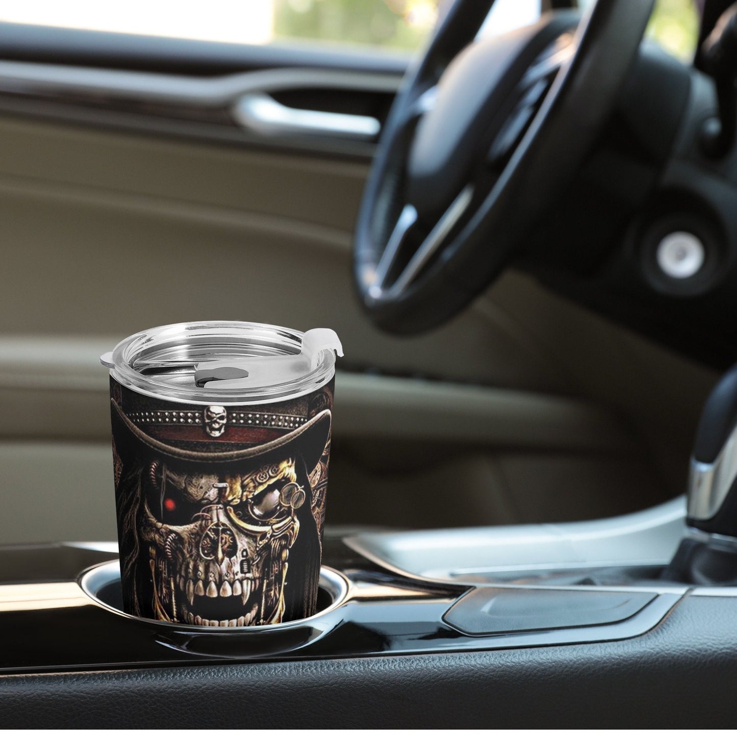 Death skull tumbler, flaming skull coffee mug, christmas skull cup, motorcycle skull coffee mug, flame skull tumbler, skull tumblr, grim rea