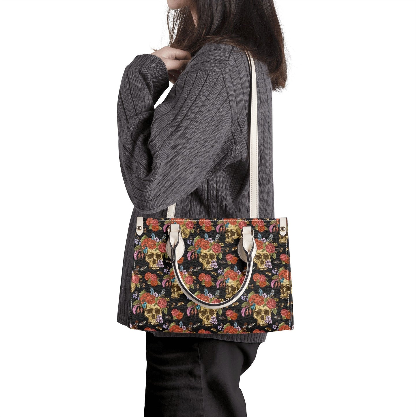 Hooded skull travel bag, hooded skull shoulder bag, motorcycle skull handmade bag, reaper skull shoulder bag, punisher skull crossbody bag,