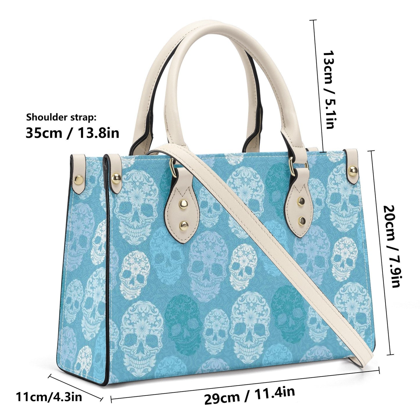 Day of the dead large tote bag, floral skull purse, mexico large tote bag, cinco de mayo skull messenger bag, sugar skull large tote bag, me