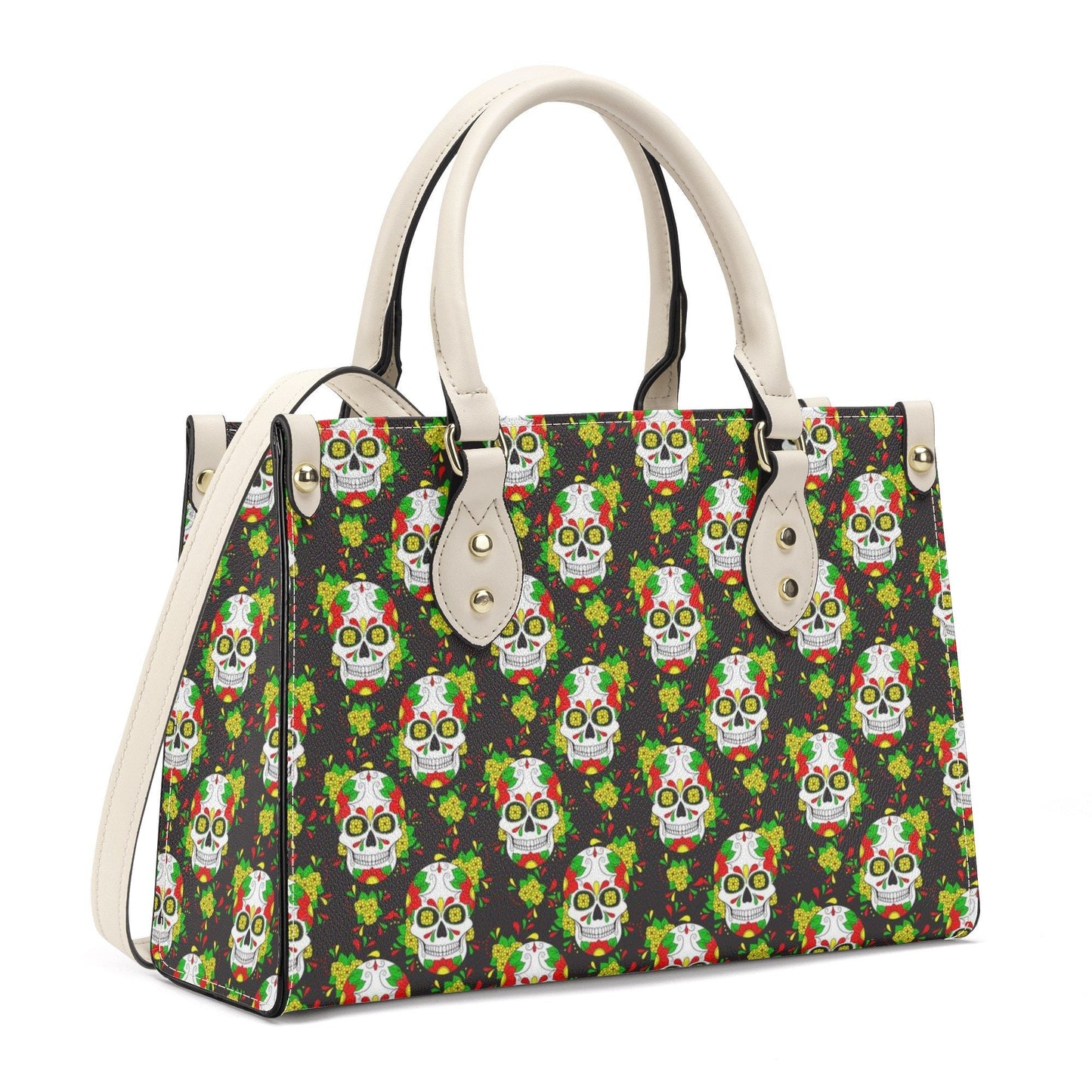 Sugar skull cosmetic bag, dia de los muertos skull travel bag, sugar skull travel bag, day of the dead women's purse, day of the dead handba
