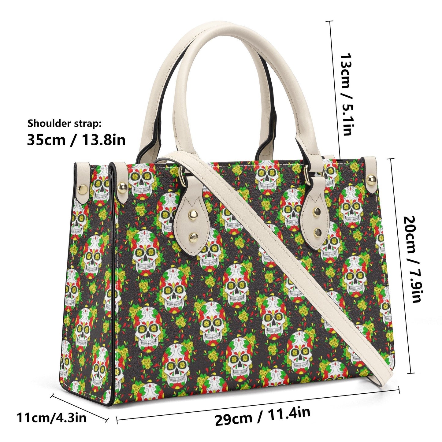 Sugar skull cosmetic bag, dia de los muertos skull travel bag, sugar skull travel bag, day of the dead women's purse, day of the dead handba