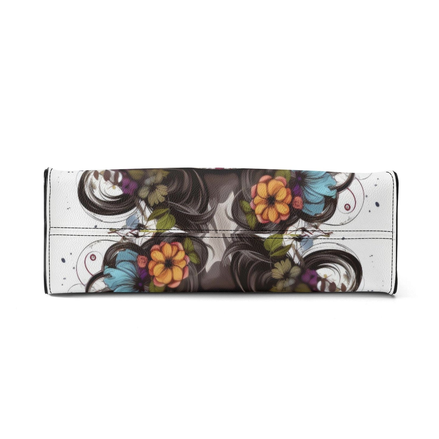 Mexican skull travel bag, day of the dead purse, floral sugar skull messenger bag, sugar skull girl travel bag, mexico tote bag, floral suga