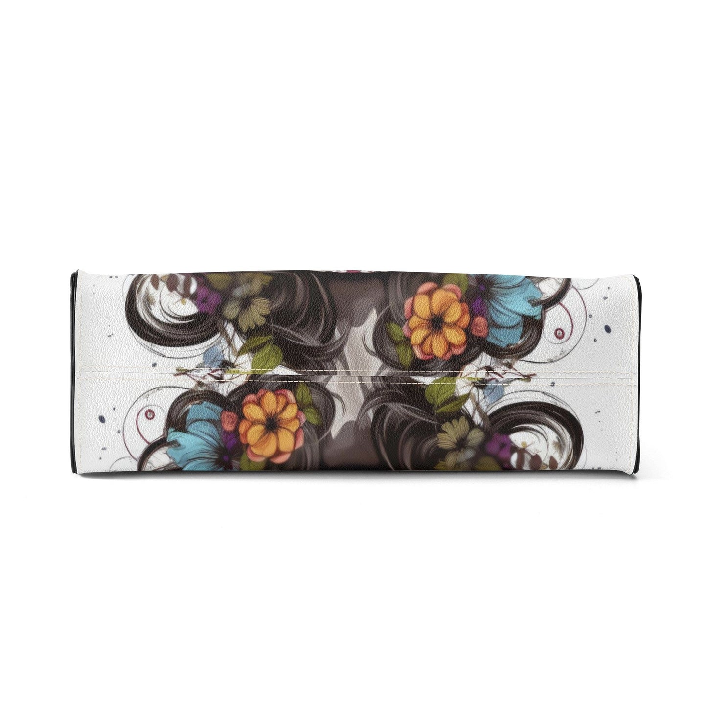 Mexican skull travel bag, day of the dead purse, floral sugar skull messenger bag, sugar skull girl travel bag, mexico tote bag, floral suga