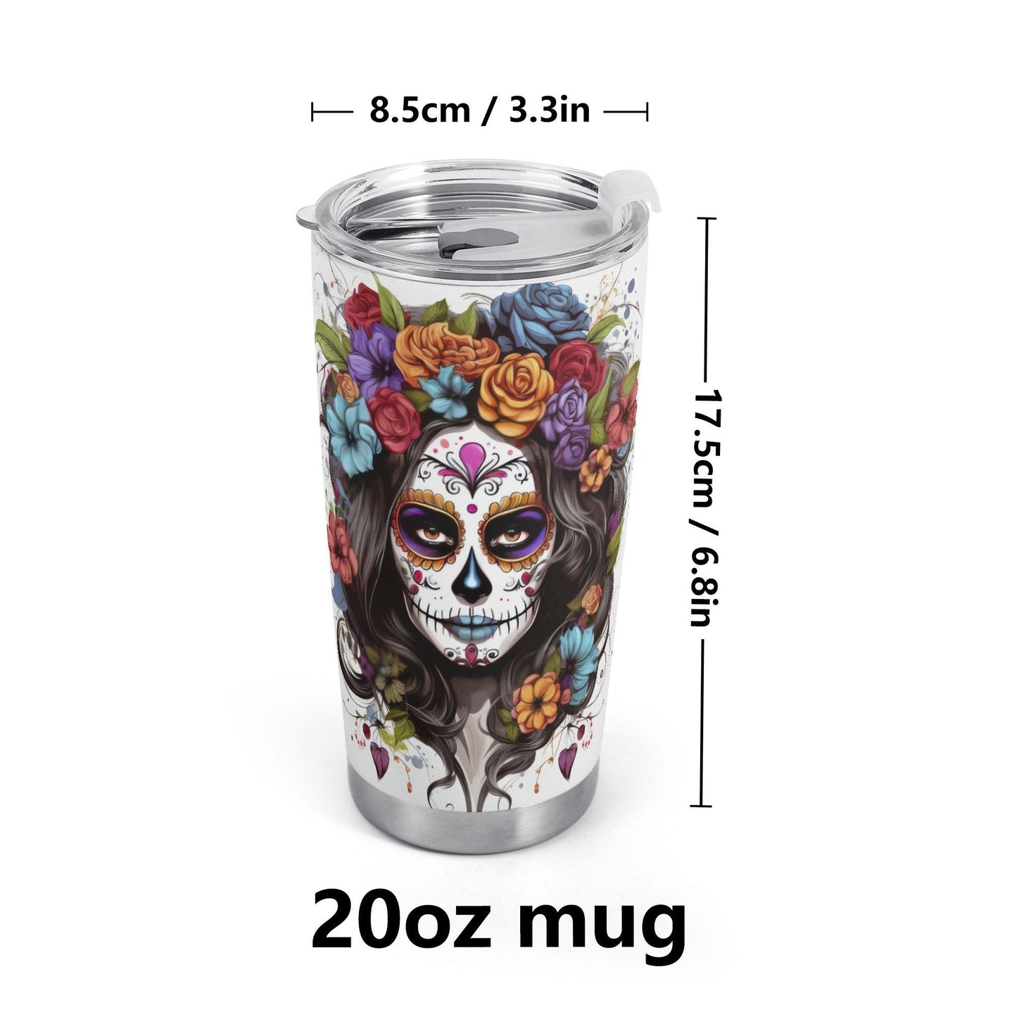 Calaveras skull coffee mug, calaveras skull beer mug, floral sugar skull cup, sugar skull girl cup, dia de los muertos skull jumbo Mug, dia