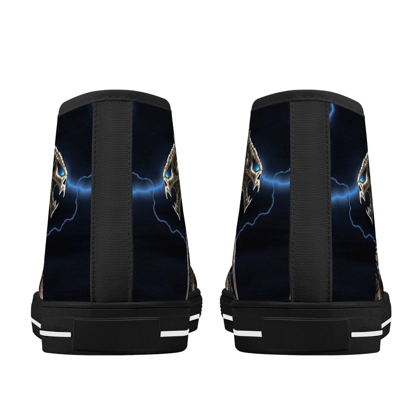 Halloween hight top sneakers, dark horror high-top shoes, skull with scythes men sneakers, evil face high top shoes, evil face shoes, flower