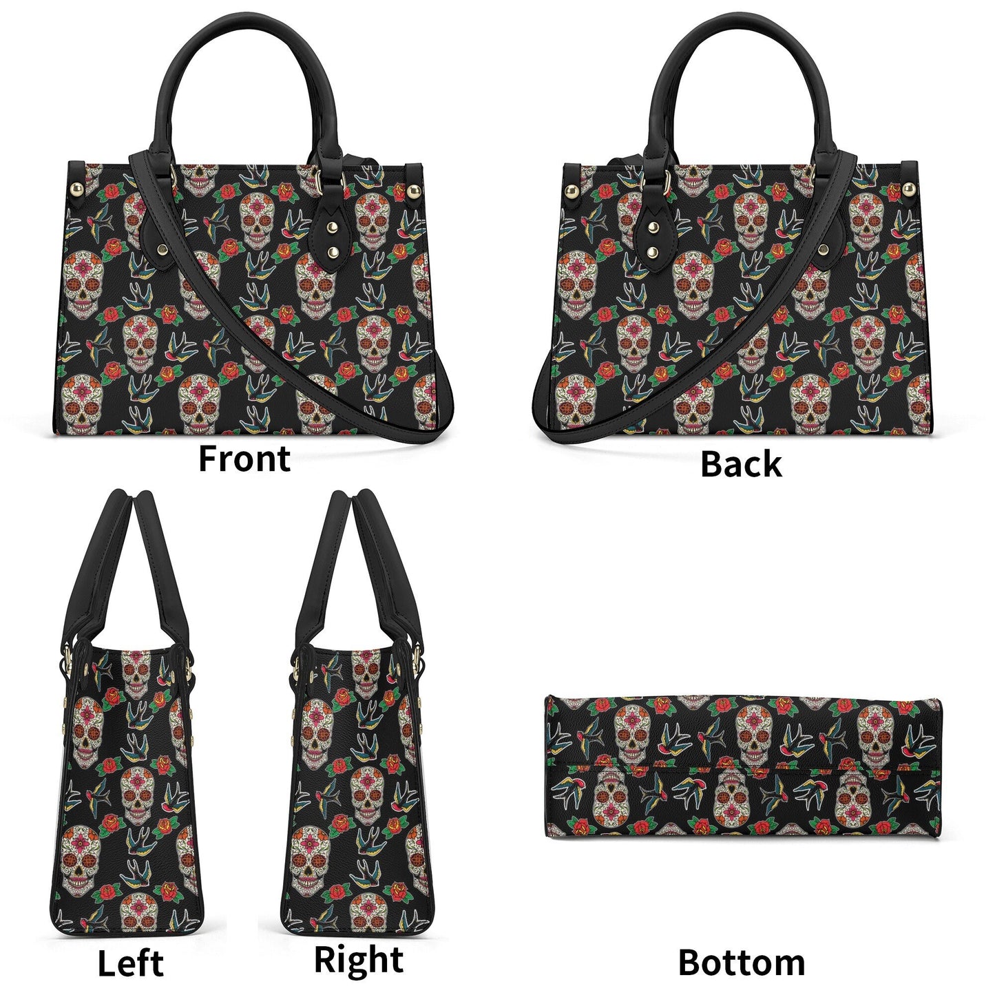Cinco de mayo skull tote bag, day of the dead travel bag, dia de los muertos skull large tote bag, floral skull travel bag, mexico tote bag,