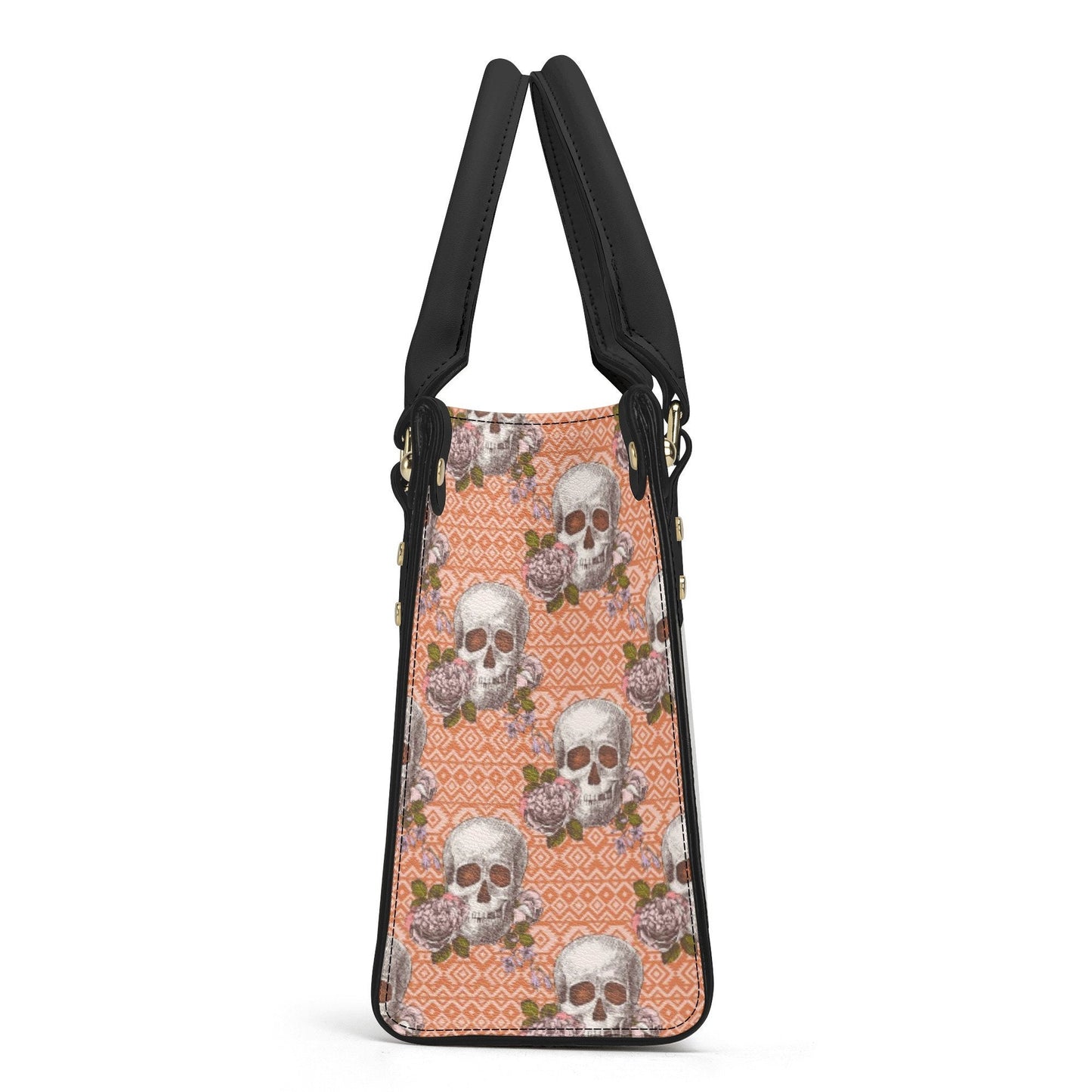 Devil ghost handbag with strap, death skull handmade bag, evil handbag with strap, goth women's handbag, death skull body bag, hooded skull