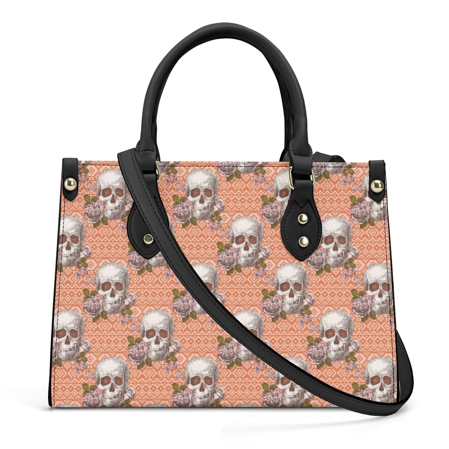 Devil ghost handbag with strap, death skull handmade bag, evil handbag with strap, goth women's handbag, death skull body bag, hooded skull