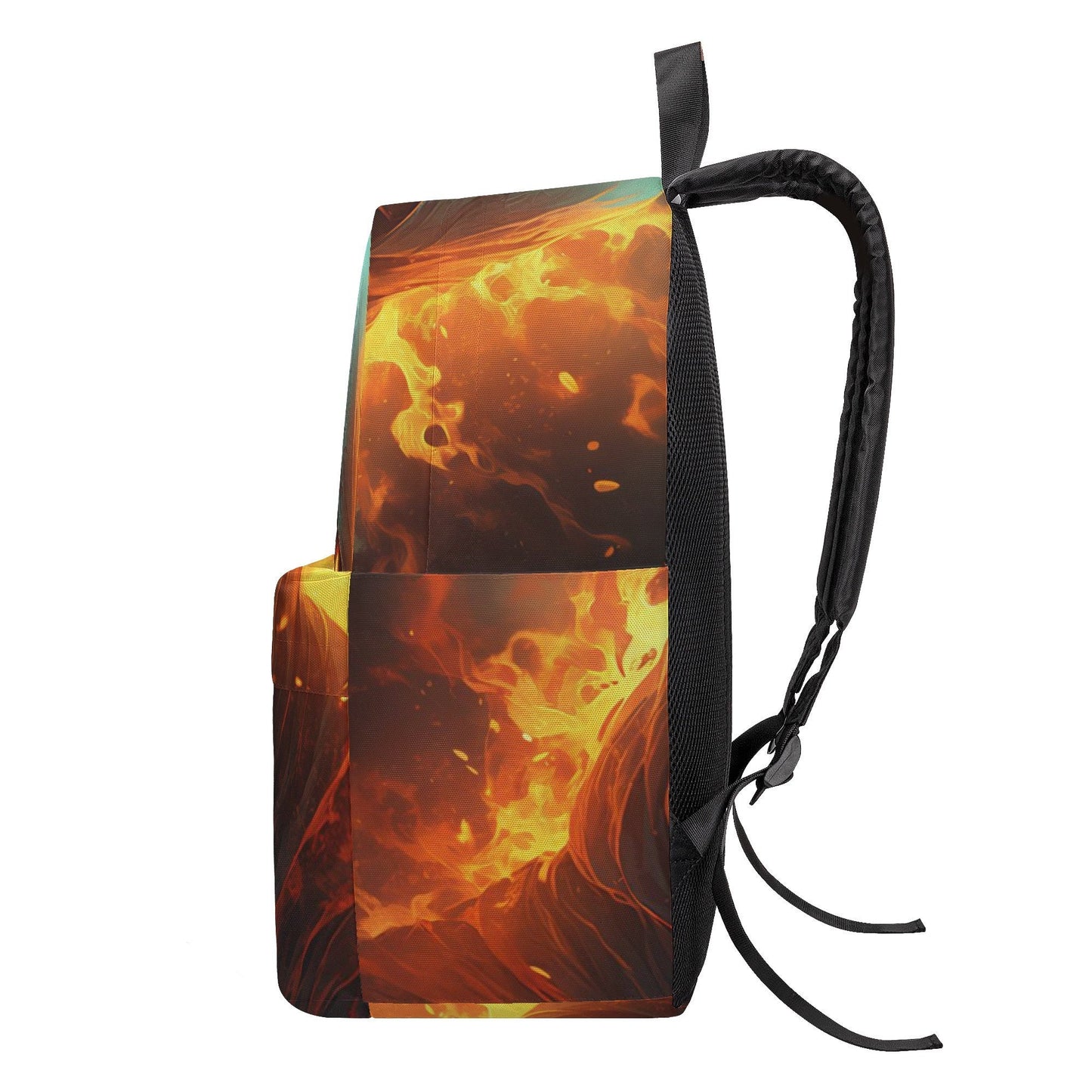Flaming skull tote bag, devil ghost Travel backpack, skull with scythes student backpack, Spooky Halloween Travel backpack, evil backpack pu