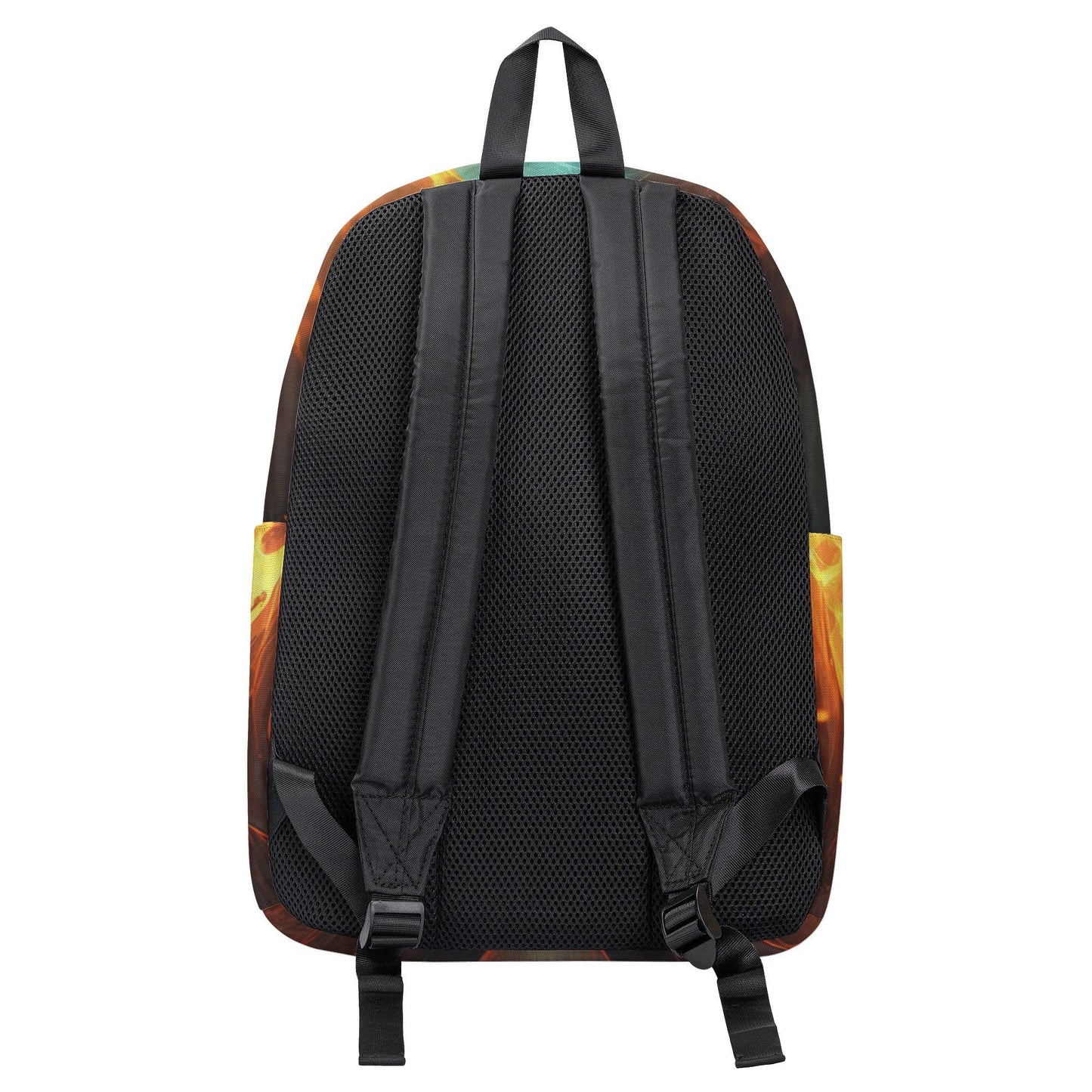 Flaming skull tote bag, devil ghost Travel backpack, skull with scythes student backpack, Spooky Halloween Travel backpack, evil backpack pu