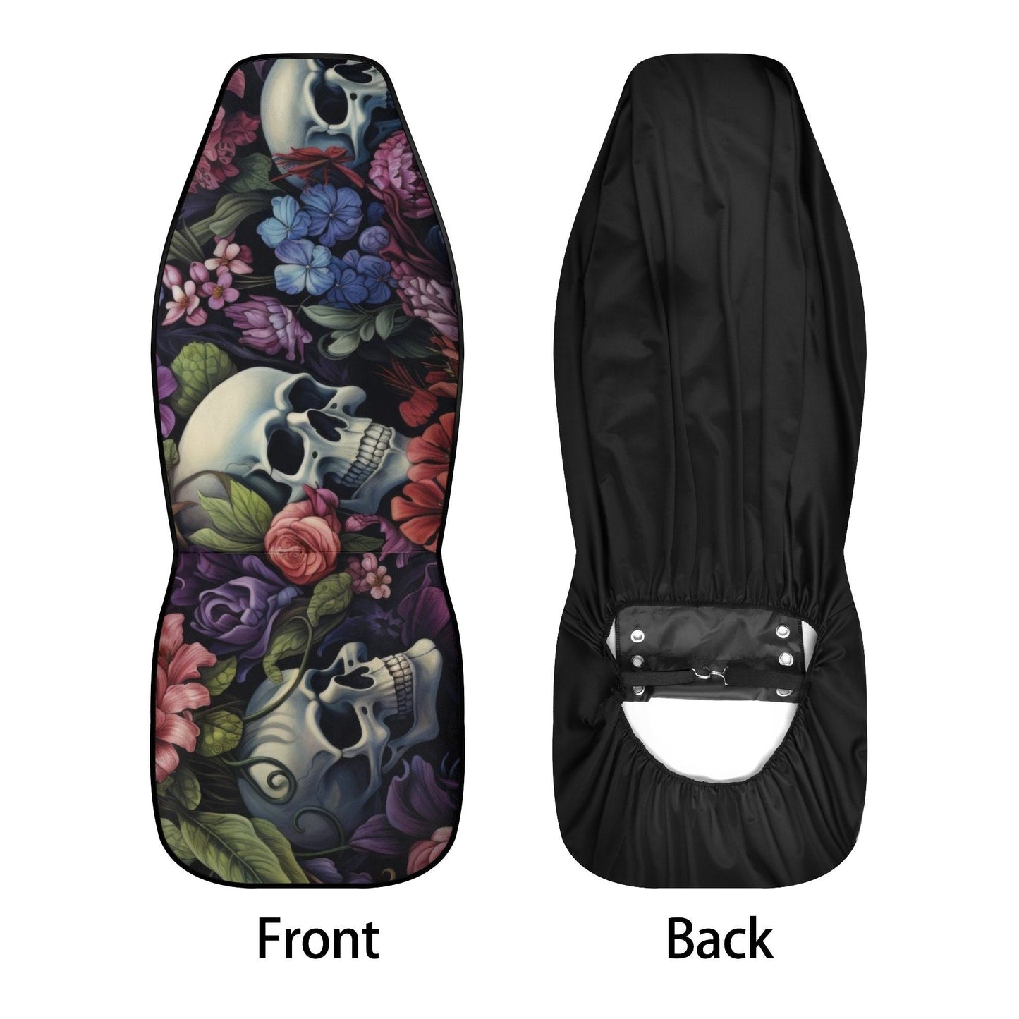 Skeleton car rug, motorcycle skull seat cover for car, motorcycle skull car seat protector cover, death skull car accessories, flame skull c