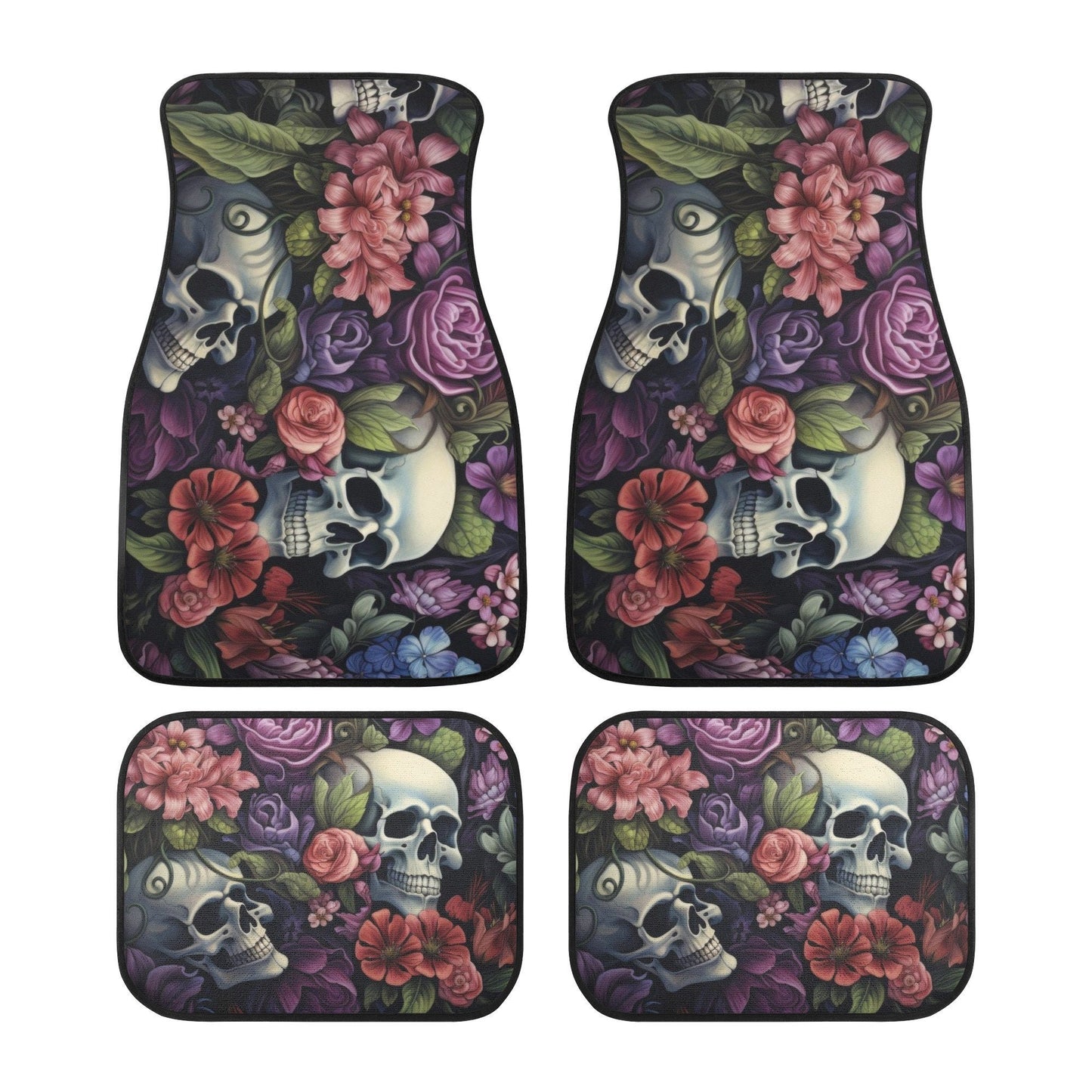 Skeleton car rug, motorcycle skull seat cover for car, motorcycle skull car seat protector cover, death skull car accessories, flame skull c