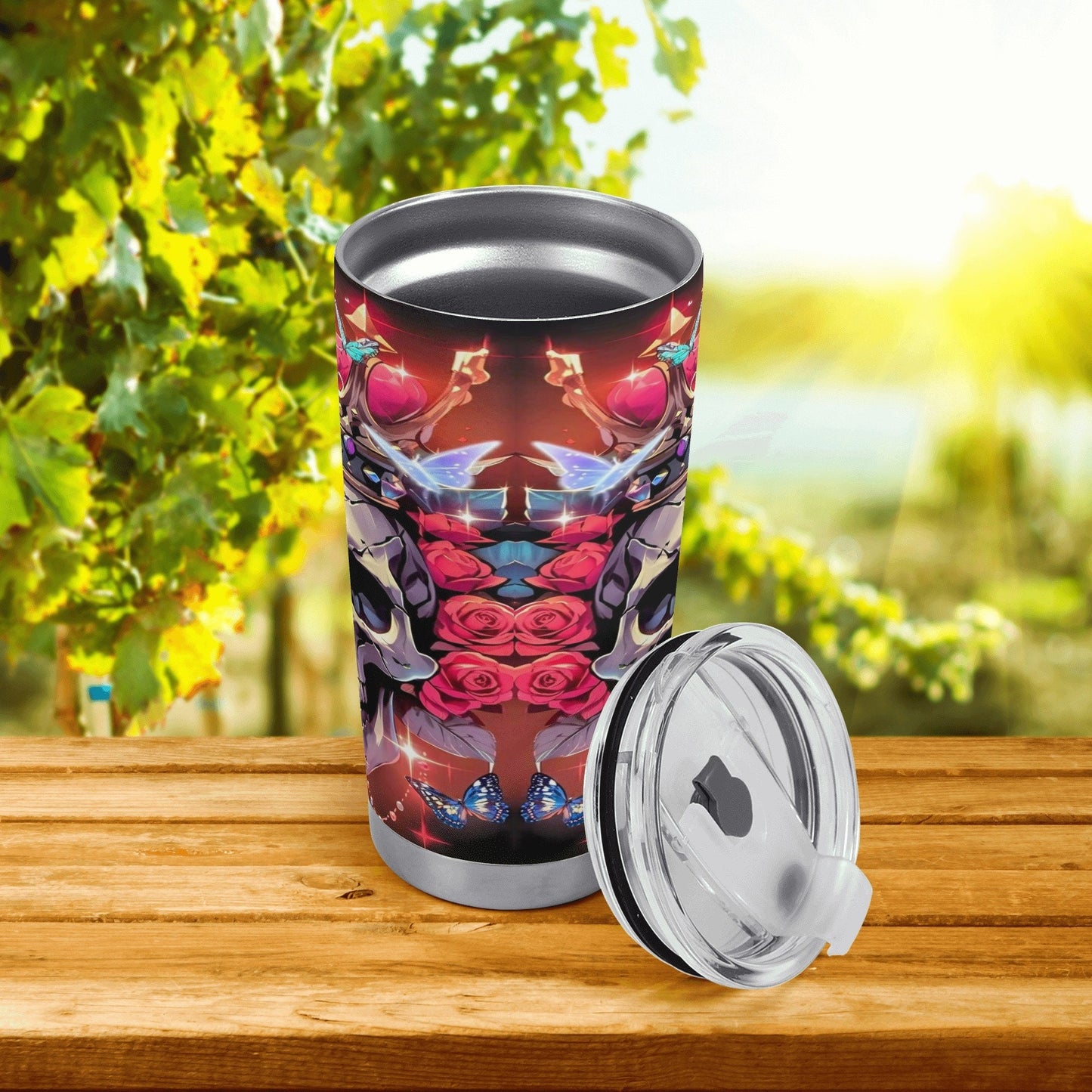 Spooky death travel mug, reaper skull cup, hooded skull travel mug, christmas skull jumbo Mug, dark horror tumbler cup mug, spooky death tum