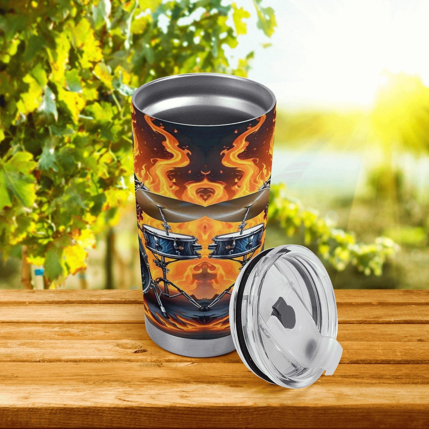 Grim reaper tumbler cup mug, skeleton mug, hooded skull travel mug, gothic skull tumbler, rose skull tumbler cup mug, floral skull mug, flam