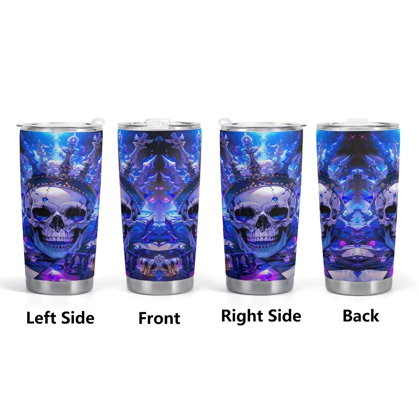 Skull King mug, floral skull tumbler, honor skull tumbler flaming skull jumbo Mug grim reaper coffee mug, ghost skull tumblr, gothic tumblr