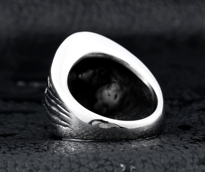 good detail the death skull vintage ring for man stainless steel movie style hot sale skull jewelry