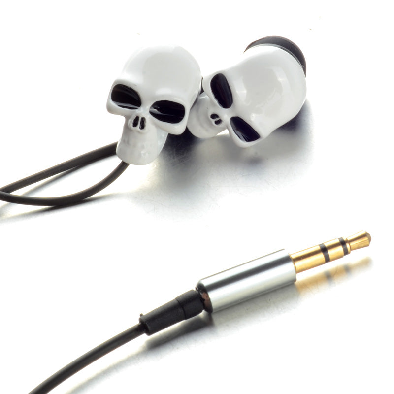 1 Piece Hot Sale Unique Desgin 3.5mm In Ear Earphone Skull Stereo Headset For MP3 MP4 Smartphone Earphones