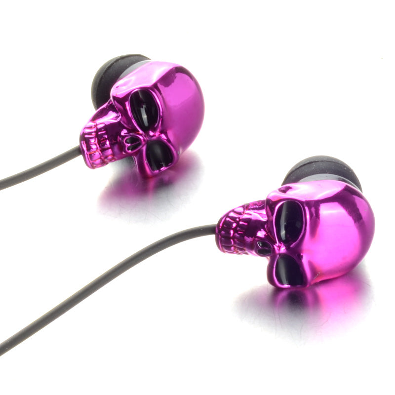 1 Piece Hot Sale Unique Desgin 3.5mm In Ear Earphone Skull Stereo Headset For MP3 MP4 Smartphone Earphones