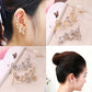 1 pc hot sale Retro Crystal Butterfly Flower Clip Ear Cuff  Wrap Girl Jewelry Hot earrings