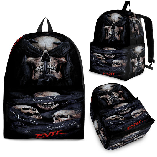 No see no hear no speak evils backpack