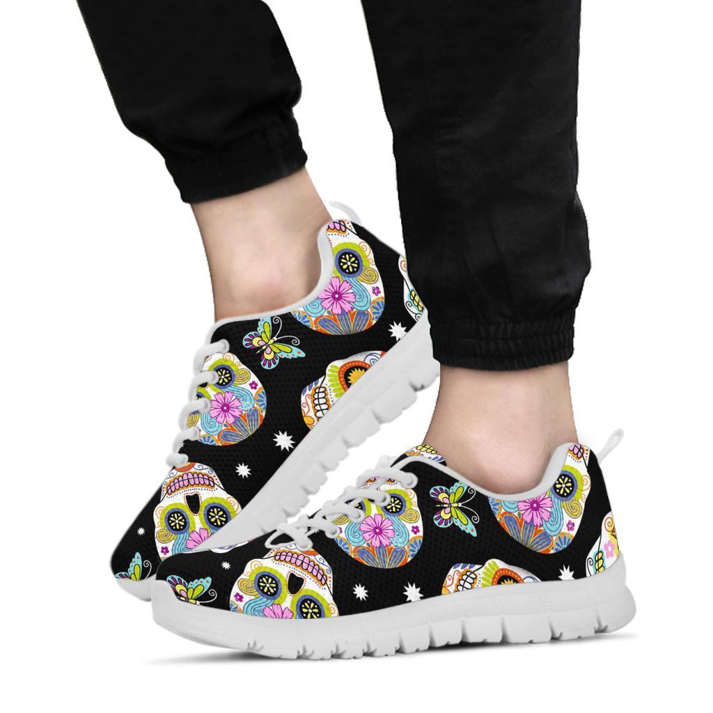 Sugar skull sneakers shoes