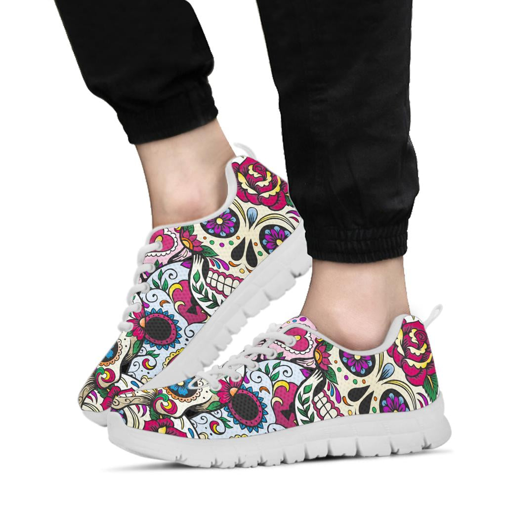 Sugar skull sneakers shoes