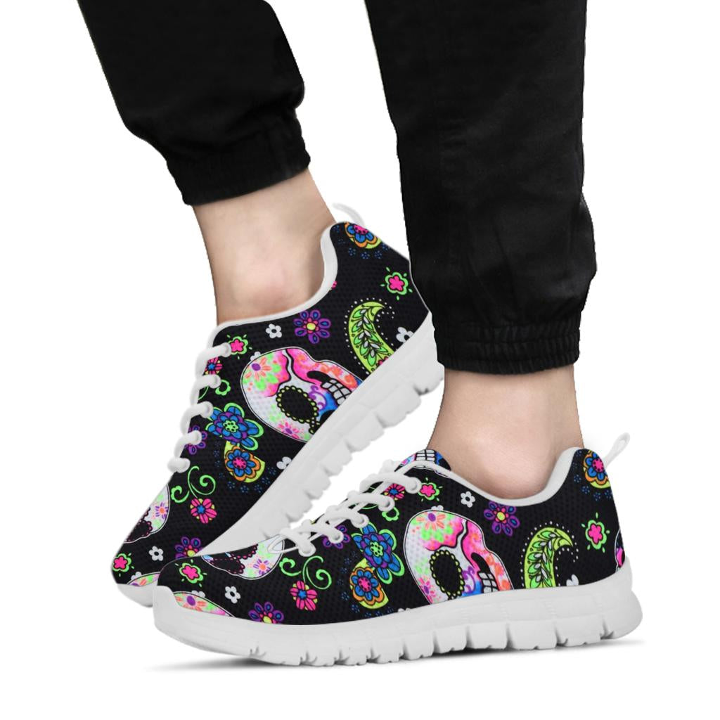 Sugar skull sneakers shoes