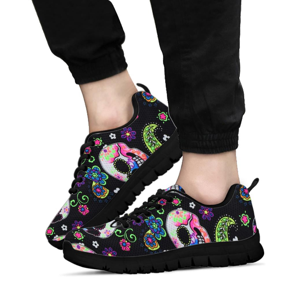Sugar skull sneakers shoes