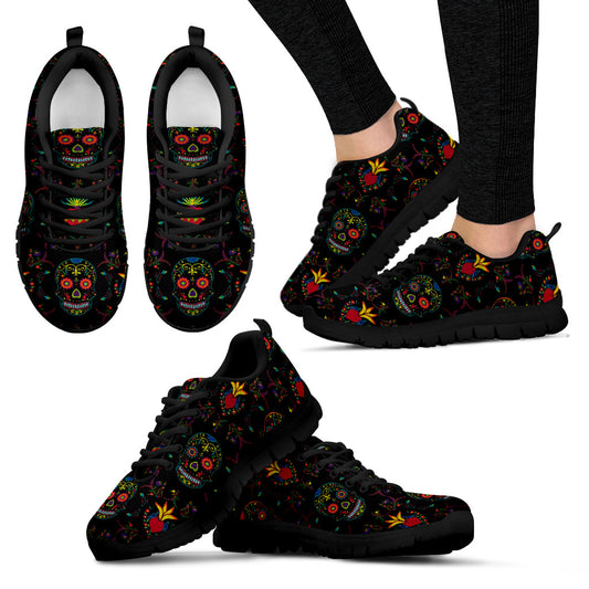 Women's Sneakers - Sugar skull shoes