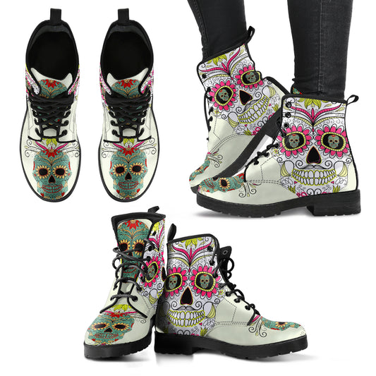 Sugar Skull women leather boots
