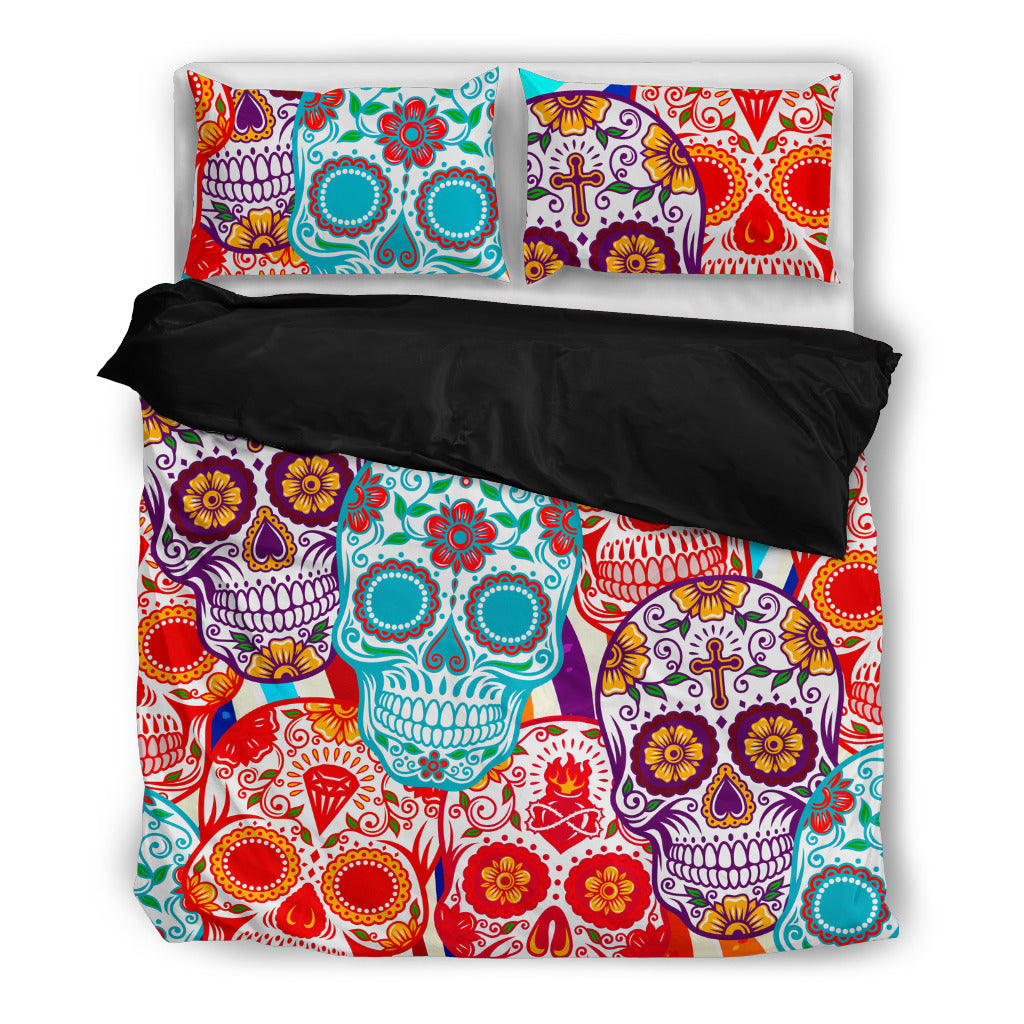 Sugar Skulls Bedding duvet cover.