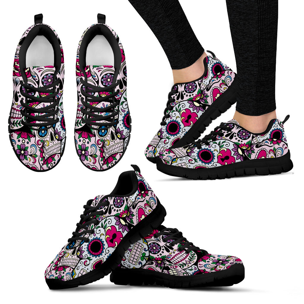 Sugar skull women's sneakers