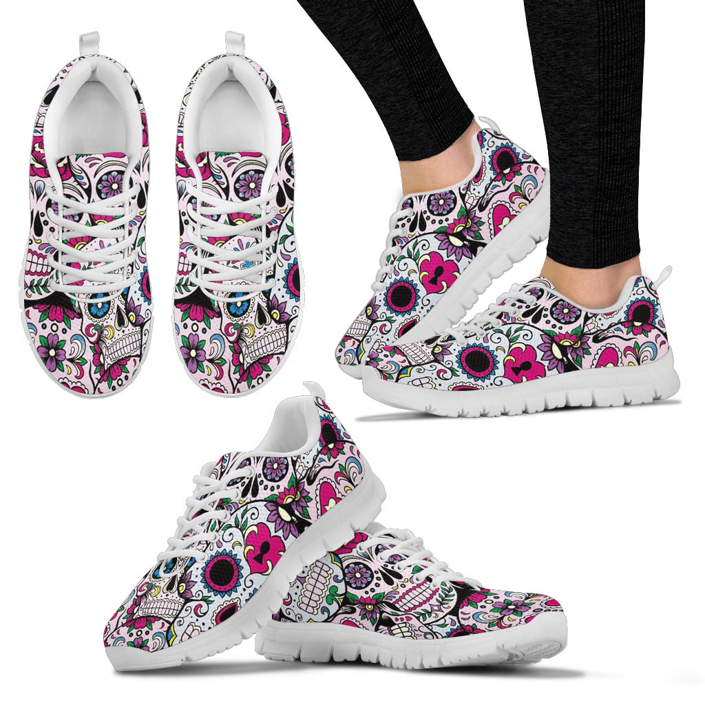 Sugar skull women's sneakers