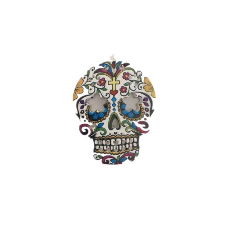 10PCS/SET Battery Halloween Holiday Christmas Skull LED String Lights