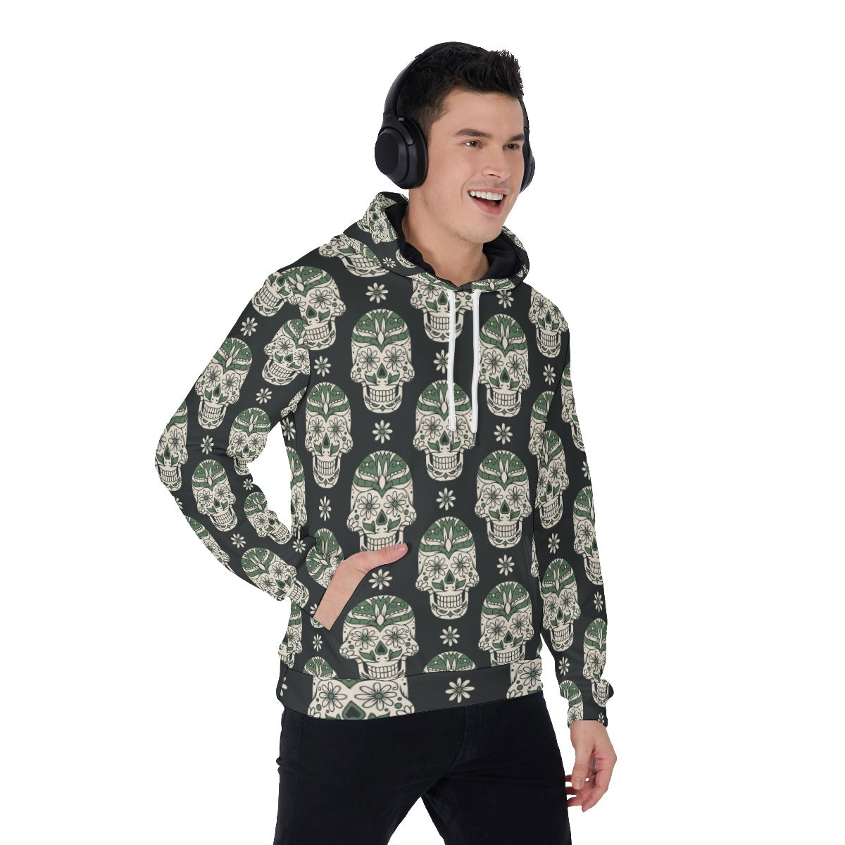 Halloween Grim reaper Men's Thicken Pullover Hoodie Ghost