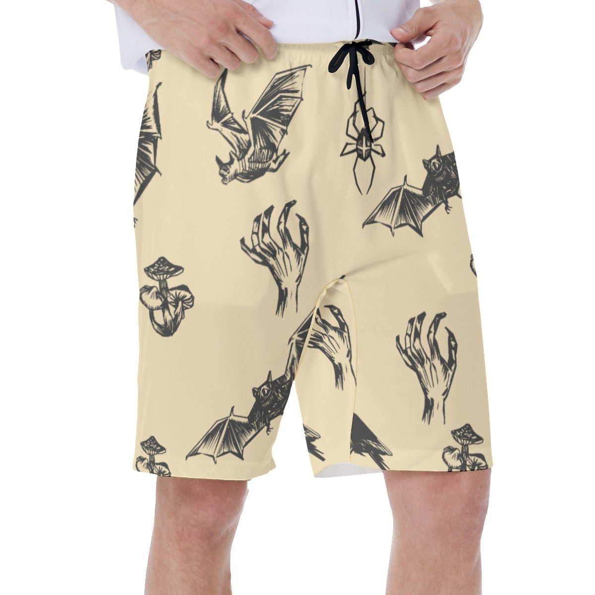 Halloween Evil Skull Men's Beach Shorts