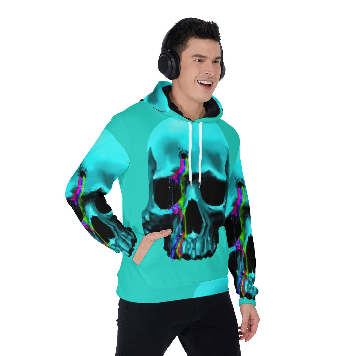 Halloween Grim reaper Horror Calavera Men's Pullover Hoodie
