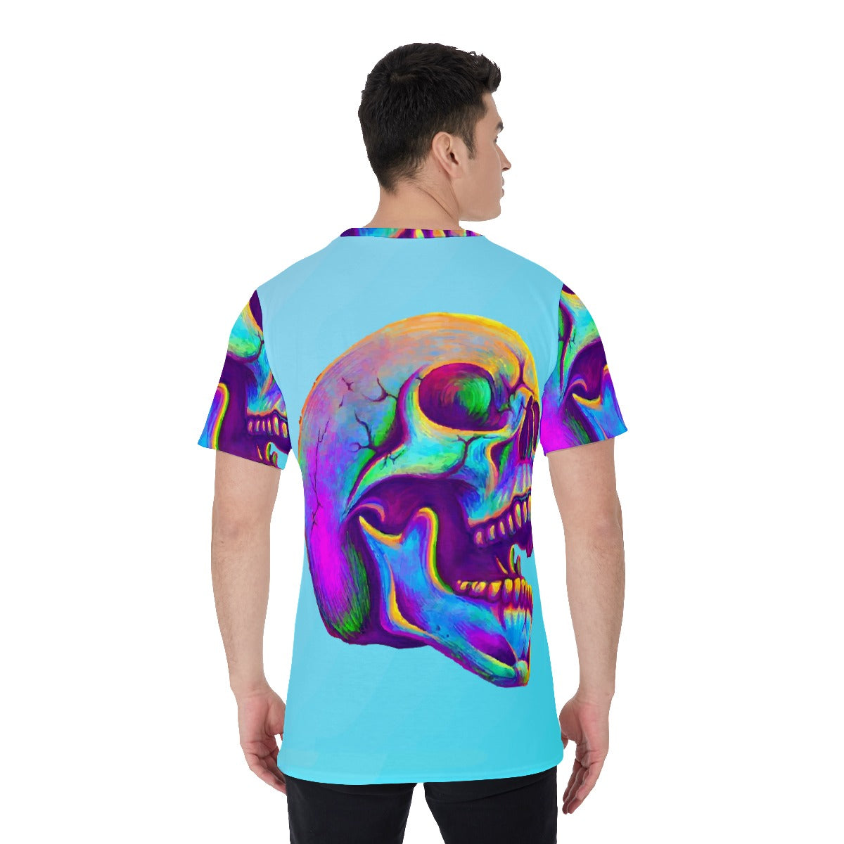 Halloween Day of the dead Ghost Men's O-Neck T-Shirt Skeleton