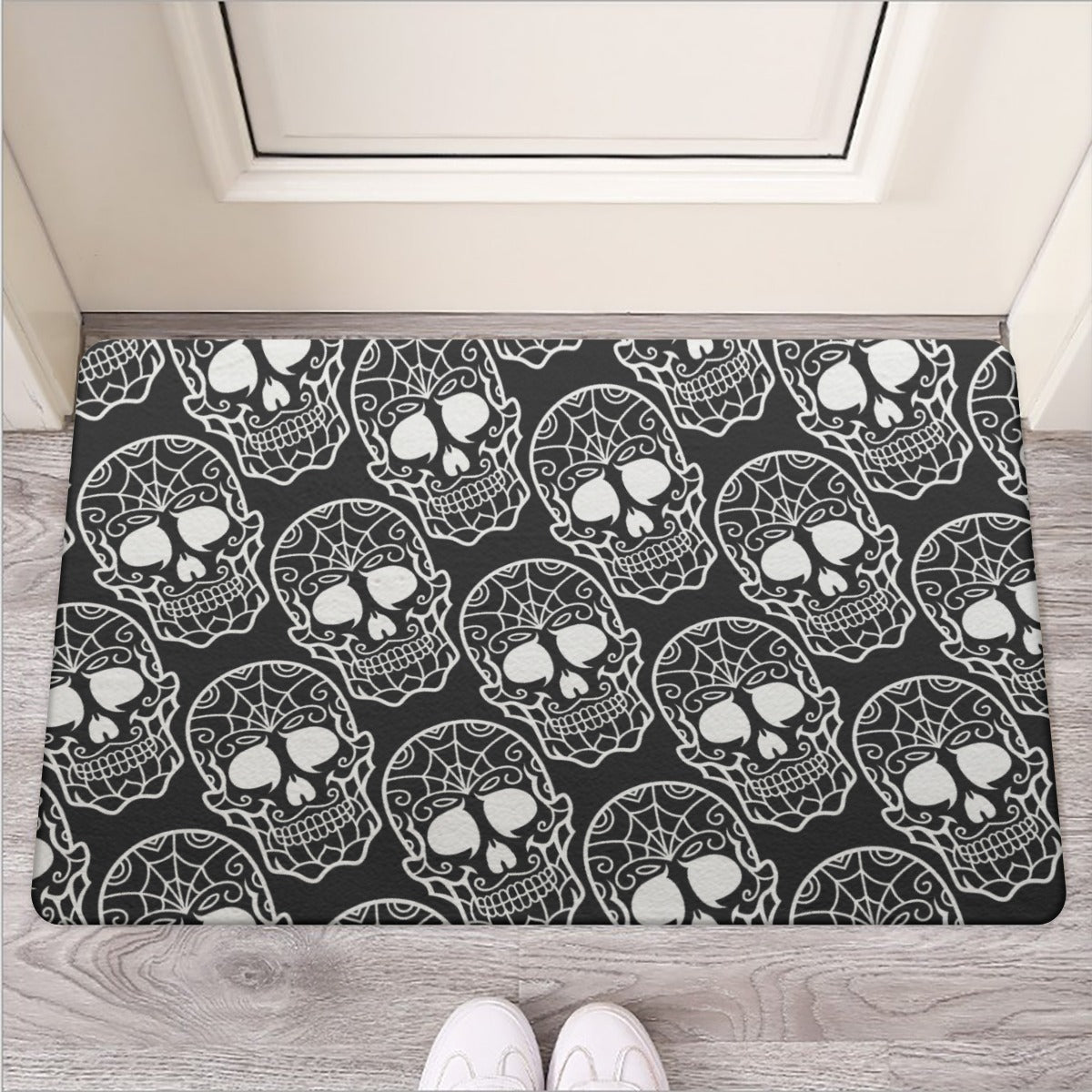 Halloween Day of the dead Skull Door Mat | Rubber