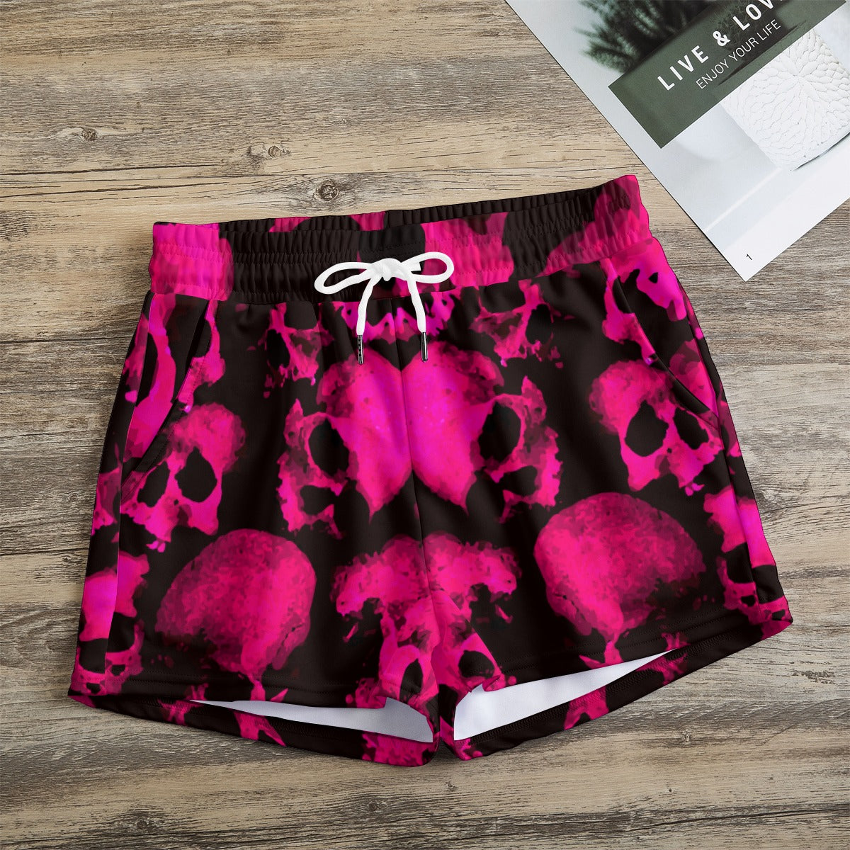 Halloween Evil Women's Casual Shorts Skeleton