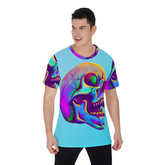 Halloween Day of the dead Ghost Men's O-Neck T-Shirt Skeleton