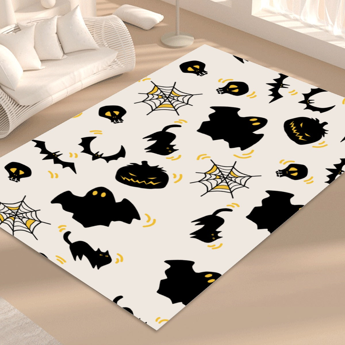 Halloween Day of the dead Gothic Foldable Rectangular Floor Mat