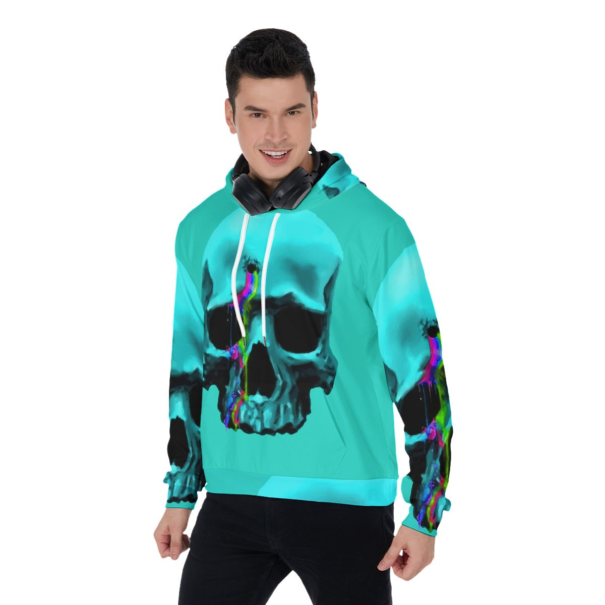 Halloween Grim reaper Horror Calavera Men's Pullover Hoodie