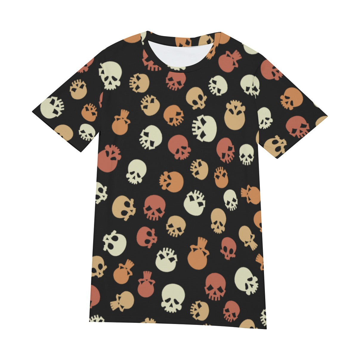 Halloween Skull Ghost Men's O-Neck T-Shirt | 190GSM Cotton Evil