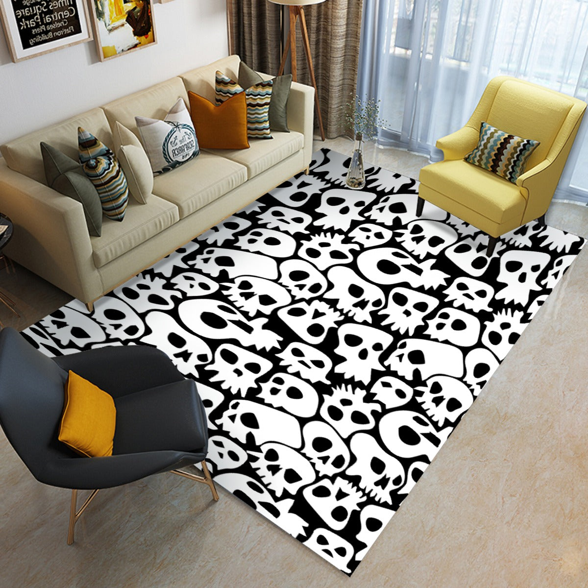 Halloween Horror Foldable Rectangular Floor Mat