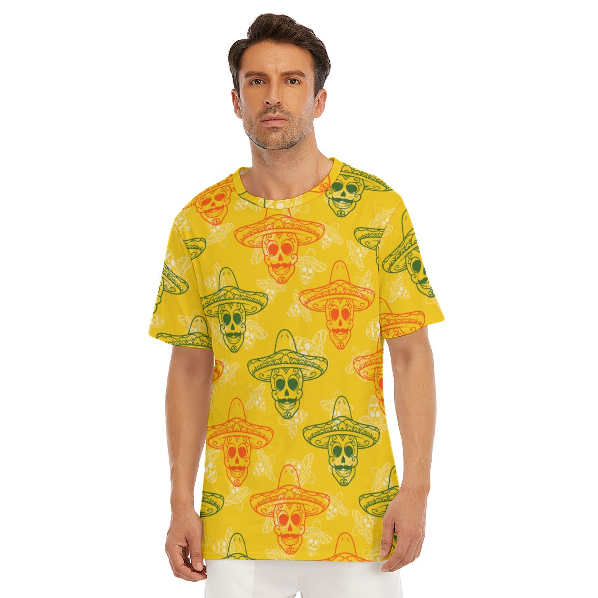 All-Over Print Men's O-Neck T-Shirt | 190GSM Cotton